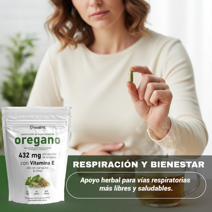 Cápsulas De Orégano Suplemento Natural Digestivo