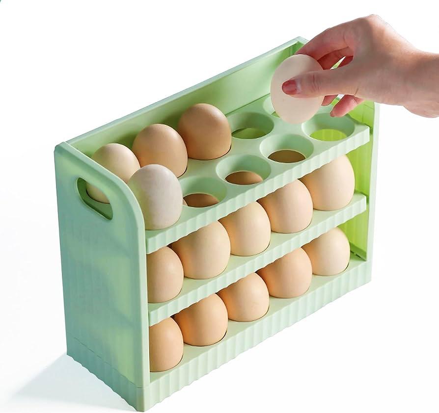 Estante organizador de huevos 3 pisos