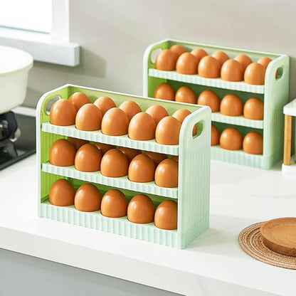 Estante organizador de huevos 3 pisos