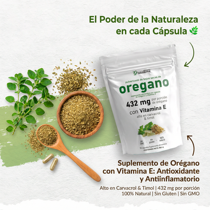 Cápsulas De Orégano Suplemento Natural Digestivo