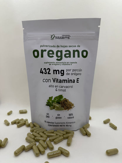 Cápsulas De Orégano Suplemento Natural Digestivo